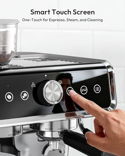 EUHOMY Espresso Machine with Grinder, 20 Bar Professional Espresso Coffee Maker for Home, with Milk Frother for Latte, Cappuccino & Barista-Style Drinks - Thumbnail 5