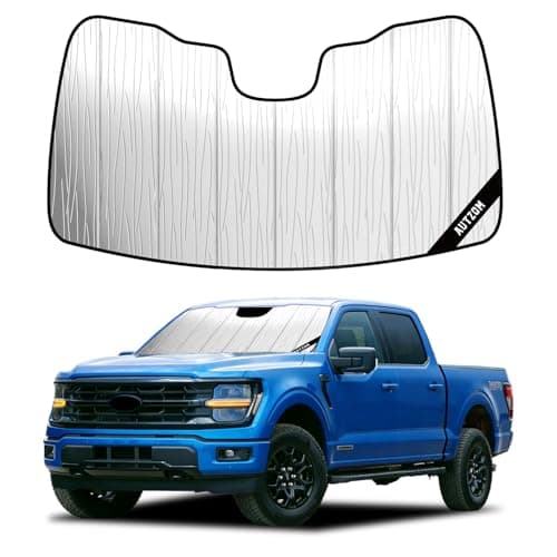 Windshield Sun Shade for Ford F150 (2021-2026), Custom-fit Windshield Cover, Keep Vehicle Cool, Protect Dashboard, Foldable Car Window Shades – Ford F150 Accessories - Image 1