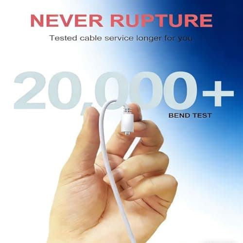 Rlissfiose 2Pack 2.65ft (80cm) USB-A 7MM Magnetic Replacement Charger Cable &18MM DC Charging Port (2.5MM) Set to Magnetic&DC Cord for Rose Charger Toys,Massagers, Cleansers Electronics - Thumbnail 6