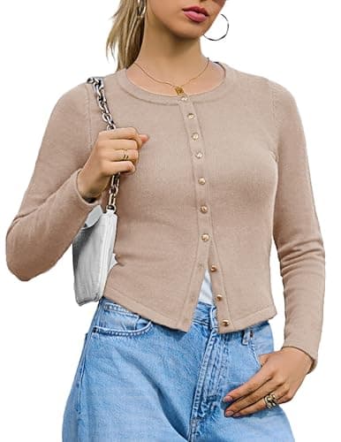 Totatuit Womens Cardigan Sweaters Button Up Cardigans For Women Light Weight Cardigan Women - Image 1