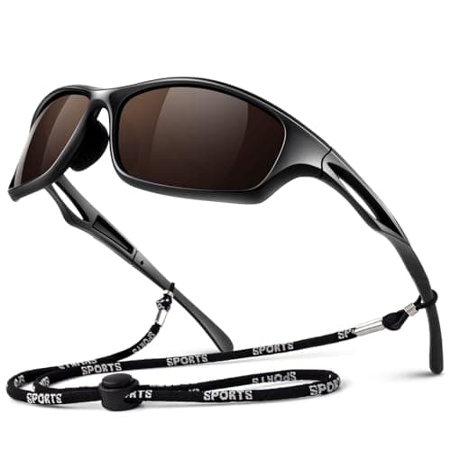 LINVO Polarized Sports Sunglasses Men Women UV400 Protection Wrap Around Goggles for Running Cycling Driving Fishing - Image 1