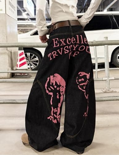 MaxOpen Women's Y2k Hip Hop Baggy Jeans - Thumbnail 5