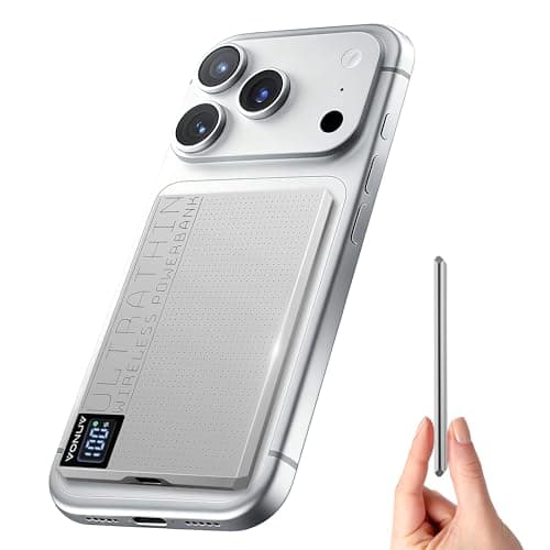 Magnetic Portable Charger 5000mAh with 15W Wireless & 20W PD Fast Charging,Ultra-Slim Travel-Ready Design,LED Display & Premium Metal Shell,Compatible with iPhone 16/15/14/13 Pro/Pro Max/Plus - Image 1