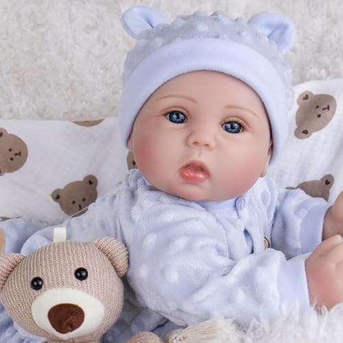 Milidool Lifelike Reborn Baby Dolls Boy- 18-Inch Soft Body Realistic-Newborn Real Life Baby Dolls for Kids Age 3+ - Thumbnail 2