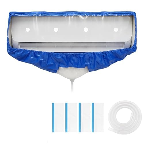 Leak Saver Mini Split Cleaning Bag | 360 Waterproof Design | Fits Systems 38in - 48in Long | Mini Split Cleaning Kit Includes Overspray Guards and Drain Hose - Image 1