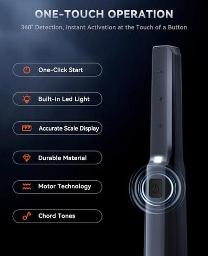 SUNPOW Metal Detector Pinpointer Rechargeable – 800mAh Battery for 15H Use – IP68 Fully Waterproof Handheld Wand – High Sensitivity 360° Detection – Treasure Hunting Tool for Adults & Kids – NXGD02 - Thumbnail 5