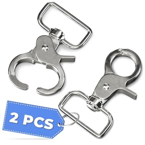 2 Pcs Swivel Snap Hooks – 2.24 Inch Flag Clips for Flagpole Rope – 304 Stainless Steel 360° Rotating Hooks for Dog Leashes, Keychains, Spring Clips | Heavy Duty Hardware for Home, Marine, Pet Use - Image 1