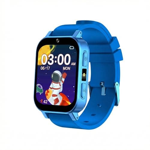 T TICCI Kids Smart Watch for Boys Girls - 1.83" HD Touch Screen, 500mAh Long Battery, Fast Type-C Charging, Games Camera Music Pedometer Torch, Educational Toys for Ages 4-12 Birthday Gift (Blue) - Image 1