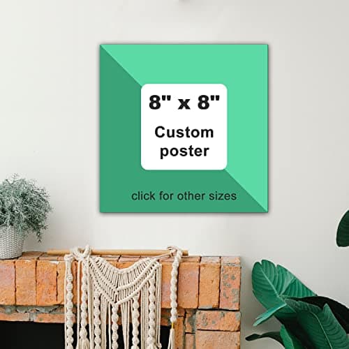 Anjiefo Custom Canvas Prints with Your Photo, Personalized Canvas Wall Art, Print Your Pictures Photos on Canvas, Gifts for Family, Wedding, Friends,Home Decoration (8" L x 8" W) - Thumbnail 5