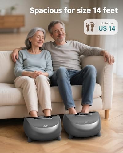 Snailax Foot Massager with Heat and Compression, Shiatsu Foot Massager for Neuropathy and Plantar Fasciitis, Deep Kneading, Rolling, Remote Control, Fits up to Size 14 - Thumbnail 2