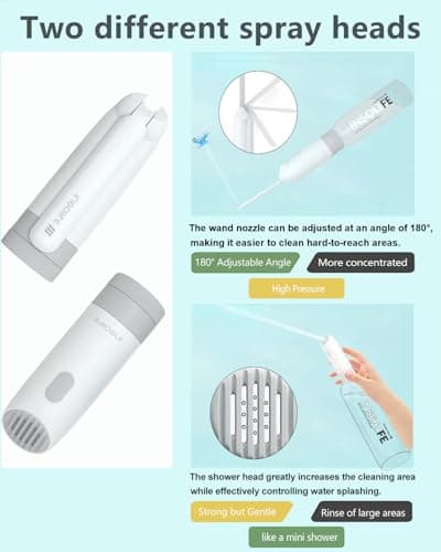 Insolife Portable Bidet | High Pressure Portable Bidets for Travel | Rechargeable Electric Portable Bidet for Women & Men | Travel Bidet - Thumbnail 2