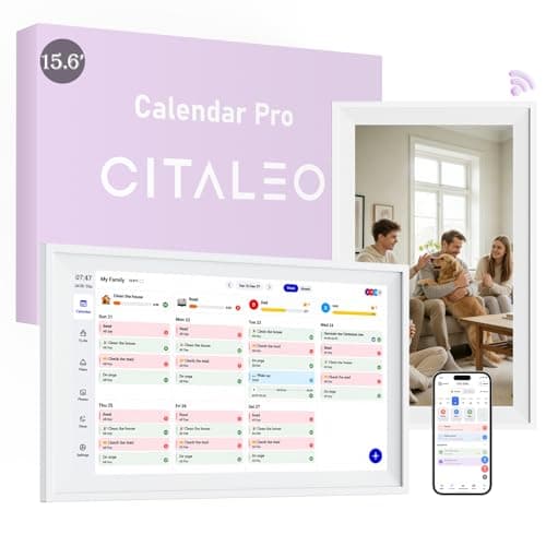 CITALEO Digital Calendar Wall Touch Screen, No subscription fees,15.6 Inch