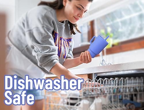 DLOCCOLD Silicone Straw Cup, Adorable Miniature Tumbler with Straw Handle, Tumbler Cup, 10oz, Easy to Clean - Thumbnail 5