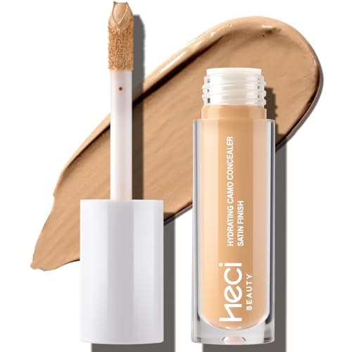 HECI BEAUTY Liquid Concealer Makeup for Blemishes & Dark Circles - Medium to Full Coverage Concealer for Face,07 Tan, 0.22 Fl Oz - Image 1