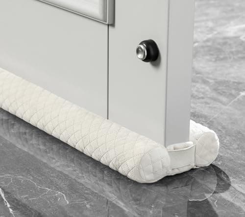 Ciieyuo® Door Draft Stopper – Premium Velour Under Door Gap Filler & Noise Blocker | Insert-Design Draft Stopper for Bottom of Door (30"-36") | Blocks Cold, Noise, Dust – Easy Install, No Adhesive - Image 1