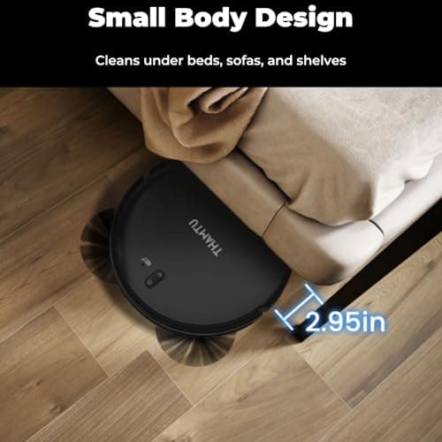 Thamtu Robot Vacuum with Smart Navigation, Vacuum and Mop 2-in-1 Powerful Suction Pet Vacuum with APP/Voice Control Good for Pet Hair, Hard Floor, Compatible with Alexa - Thumbnail 3