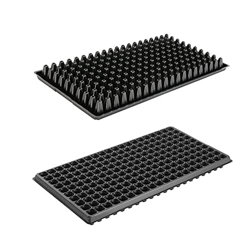 RooTrimmer 200 Cell Plug Tray, 10pcs-Pack Thick Durable Seed Starter Flats Vegetable Fruit Seeds Seedling Plastic Plug Farmer Nursery Trays Propagation - Image 1