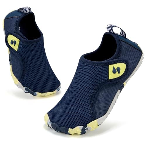 Stelle Toddler Water Shoes for Kids Girls Boys Swim Beach Hiking Pool Camping Essentials Non-Slip Barefoots（Navy，2ML） - Image 1