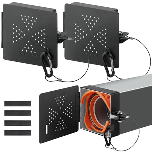 2 Pack Aluminum RV Bumper End Cap Fits 4-Inch Bumpers, RV Sewer Hose Storage Cap with Vent Holes, Outdoor RV Sewer Cap for Travel Trailer, RV & Camper