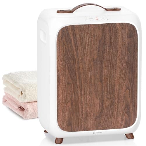 Keenray Towel Warmer Bucket, Luxury Rectangle Towel Warmer for Bathroom with Timer & Delay, Customized Fragrance, Child Lock, Fits 2 Large Towels, Blankets, Bathrobes, Ideal Gift for Him & Her(Brown) - Image 1