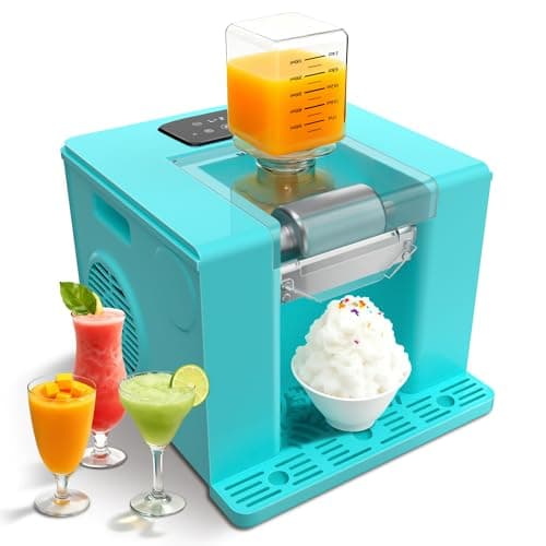 Shaved Ice & Slushie Machine No Ice Needed, Sugar Free Slushy Machine, 60S Making Shaved Ice, Slushie, Margaritas, Auto Clean, LED Display, 280W Frozen Drink Maker for Home, Party, Outdoor Use - Image 1