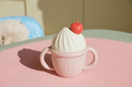 Cozy Rock Silicone Baby Feeding Cup, Spill-Proof Toddler Training Cup, Soft BPA-Free Silicone, Baby Straw Cup with Straw Stopper, Dishwasher & Microwave Safe - Thumbnail 2