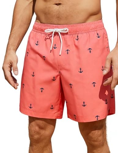 CoozySphere Mens Swim Trunks 7" Quick Dry Stretch Swim Shorts Mesh Lining Bathing Suits Board Shorts 7 Inch with Pockets XL - Image 1