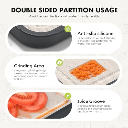 Sumzzz Titanium Cutting Board for Kitchen, Cutting Board Double Sided Food Grade, Pure Titanium/PP, Easy to Clean Large Size 15”×10.3” - Thumbnail 6