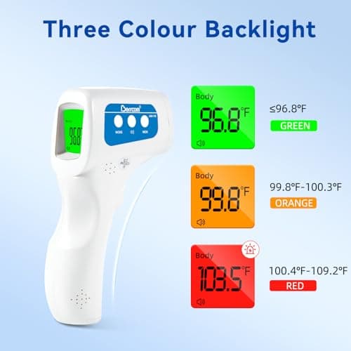 Berrcom 3-in-1 Contactless Infrared Forehead Thermometer for Fever Check | for Babies, Kids & Adults | 2-Pack | Batteries Included | JXB-178 (White) - Thumbnail 2