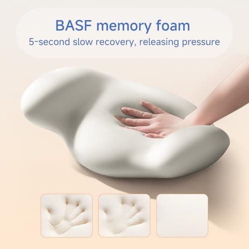 drembloo Lumbar Support Pillow for Office Chair, Extra Dense Memory Form Pillow Lumbar Pillow for Car, Back Support Pillow for Recliner Chair, Chair Back Support for Lower Back Pain Relief - Thumbnail 6