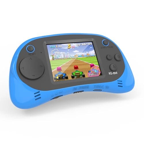Handheld Games for Kids -16 Bit Retro Video Game with 220 HD Electronic Games - 2.5'' IPS Portable Travel Game Gifts for Boys Girls Ages 4-12 (Blue) - Image 1