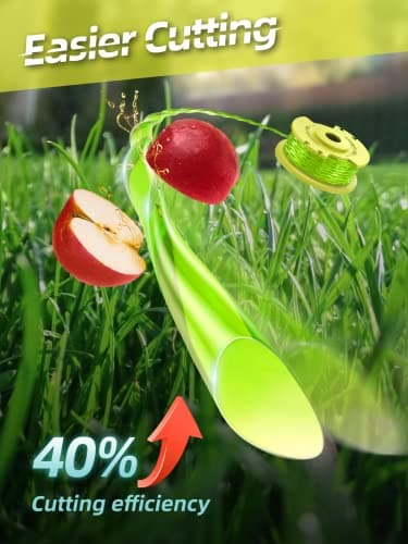 YWTESCH String Trimmer Refill for Ryobi One Plus+ AC80RL3,11 FT/0.080-Inch Weed Eater String Compatible with Ryobi Weed Wacker 18v, 24v, and 40v Trimmers (12 Trimmer Line & 3 Trimmer Cap) - Thumbnail 3