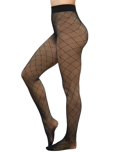 KBVOT Fleece Lined Tights Women Pantyhose Leggings Sheer Warm Thermal Thick Fake Translucent Tights for Winter - Image 1