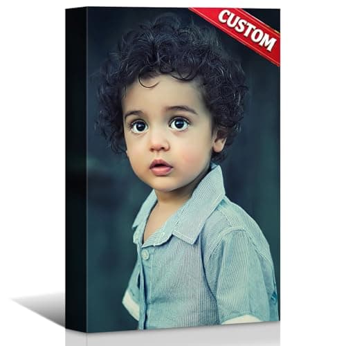 Hoopwarte Custom Canvas Prints with Your Photo, Custom Photos on Canvas Transform Pictures into Stunning Framed Wall Art-Personalized Prints Pictures Wall Art Decor (8L“x10W 20x25cm) - Image 1