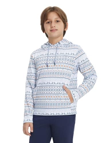 M MAELREG Hoodies Pullover Golf Printing Fleece Lightweight Pockets Sports Teen Hooded Sweatshirts - Image 1