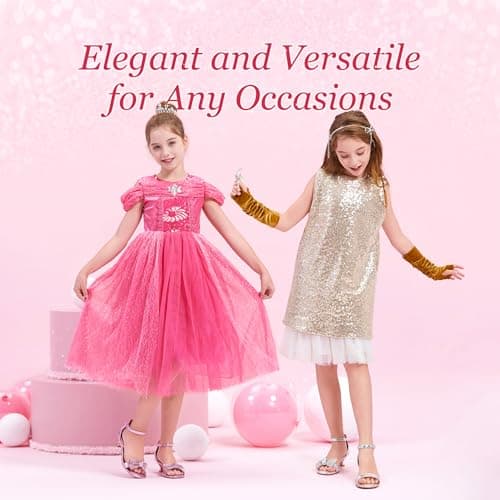 PATPAT Girls Sandal Heels with Removable Bow, Flower Wedding Girls Dress Shoes for Little Big Kid - Thumbnail 6