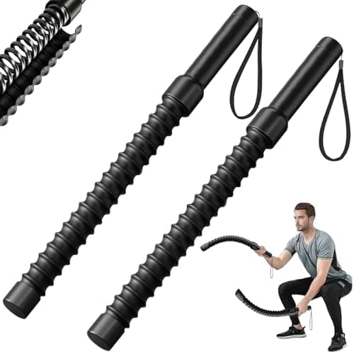 Upgrade Weighted Ropeless Battle Ropes, 2PCS Heavy Duty Portable Cordless Battle Ropes for Home Gym, Workout Exercise Rope for Strength Building, HIIT and Low-Impact Aerobic Training for Men & Women - Image 1