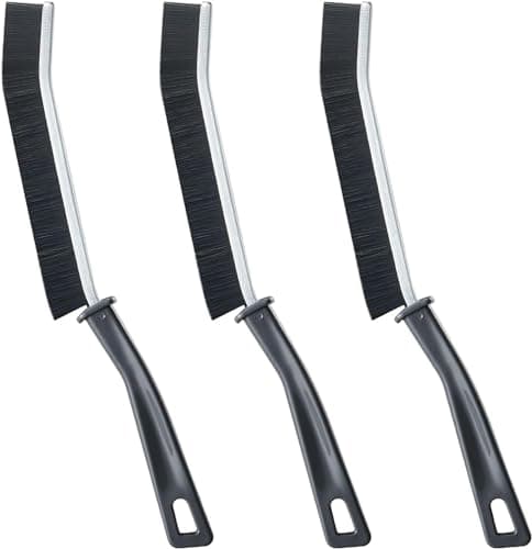 LSLCQW Hard Bristle Crevice Cleaning Brush, Small Cleaning Brushes, Grout Cleaner Brush, Toilet Brush, Scrub Brush for Shower Tile, Skinny Gap Cleaning Tools for Household Use, Bathroom, Kitchen (3) - Image 1