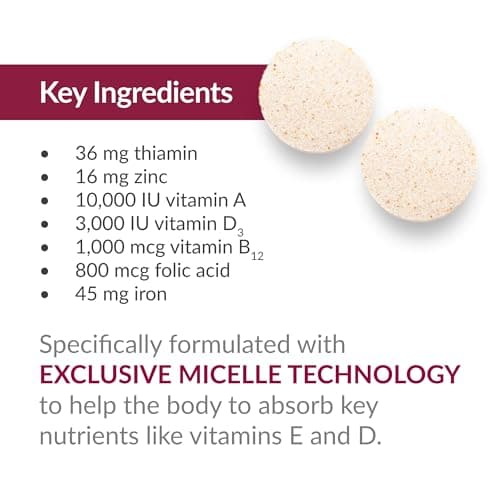 Bariatric Advantage Chewable Advanced Multi EA - High Potency Daily Multivitamin with Iron for Bariatric Surgery Patients - Mixed Fruit Flavor - 60 Count - Thumbnail 6