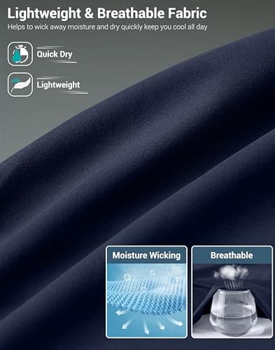 G Gradual Men's Athletic Running Shorts with Pockets Lightweight Quick Dry 5"/ 7"/ 9" Basketball Workout Gym Shorts for Men(Navy,L5_2XL) - Thumbnail 6