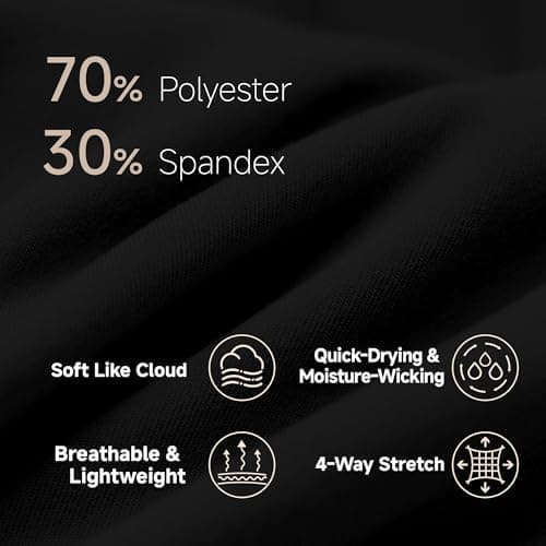 MXYMXY Women’s 6” High Waisted Biker Shorts — Sculpting Fit Tummy Control Workout Shorts Moisture-Wicking Athletic Running Shorts Black - Thumbnail 4
