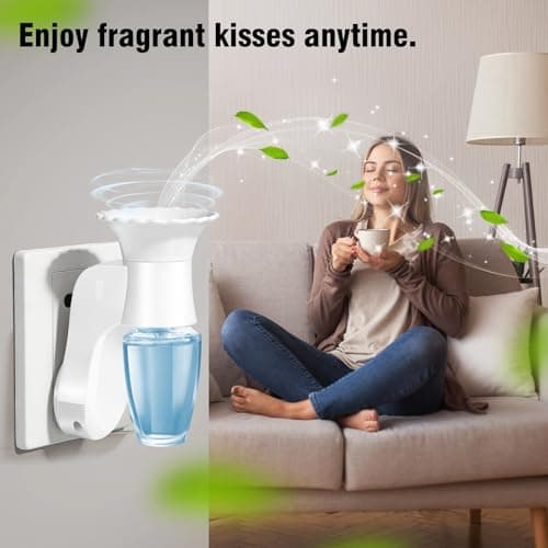 LASENTEUR Wall Fragrance Plug in, 2-Pack Rotatable WallFlower Plug, Compatible with Bath & Body Works WallFlower Fragrance Refills, ETL Certified Fragrance Diffuser Plug for Home, Room & Office - Thumbnail 4