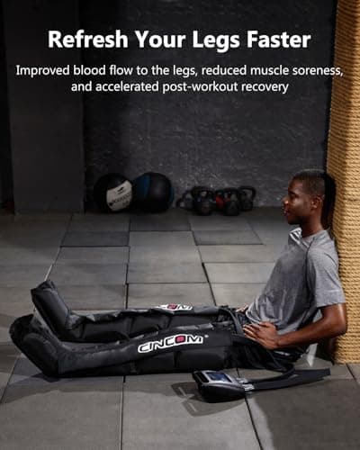 CINCOM Cordless Leg Recovery System with Dynamic Compression Massage Technology - 3 Different Sizes for Everyone(Medium) - Thumbnail 6