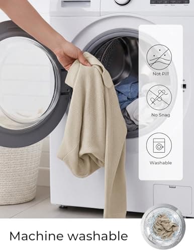 PJ PAUL JONES V Neck Sweater Men Casual Collared Pullover Sweater Long Sleeve Textured Sweater Beige - Thumbnail 4