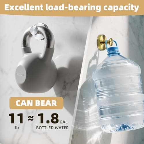 AuraHaven Upgrade Suction Cup Hooks for Shower,Heavy Duty Towel Hooks for Bathrooms, No Drill Suction Hooks for Inside Shower, Reusable Shower Hooks for Glass Doors & Windows(2 Pack Gold) - Thumbnail 6