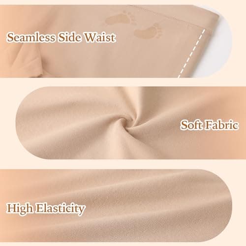 Y25D Maternity Underwear Cotton Blend Seamless Pregnancy Panties Under The Bump Postpartum Boyshort Underwear 3-Packs - Thumbnail 4