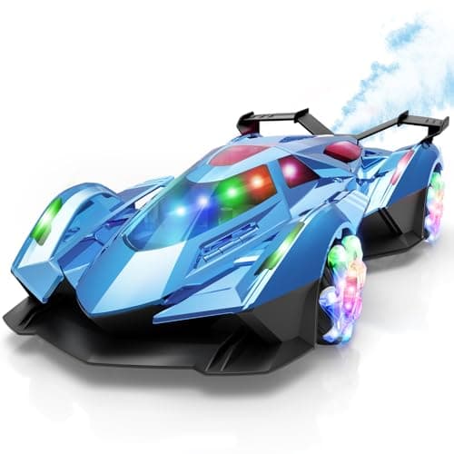 SASBSC Lamb Remote Control Car for Boys 4-7 8-12 Drift Rc Cars with 360° Rotation, Spray, Music & Lights 1:12 Rechargeable Rc Car Toys 10-12km/h Sport Race Toy Cars Gifts for Kids (Blue) - Image 1