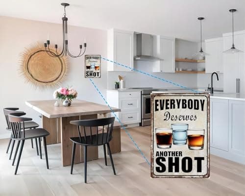 Carastora Funny Bar Metal Sign – Vintage Tin Wall Decor for Man Cave, Garage, Pub, or Home Bar – Humor Shot-Themed Decoration, 8x12 Inches - Thumbnail 3