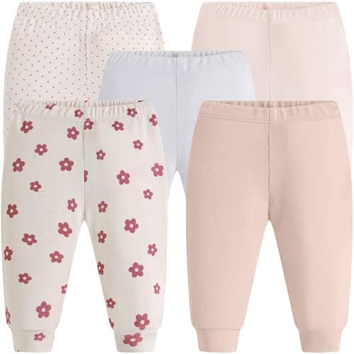 Baby Newborn Layette 10-Piece Set Cotton Bodysuits Short Sleeve Pants Sets Rainbow Stars Printed for Baby Boys Girls Toddler Unisex Baby Gift Sets for 6 9 Months - Thumbnail 4