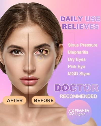 ProCIV 20 Packs Steam Eye Masks, Warming Eye Masks for Dark Circles, Disposable Self-heating Hot Eye Mask Soothing Headache, Dry Eyes, Heating Eye Mask for Stress Eye Fatigue Relief - Thumbnail 2